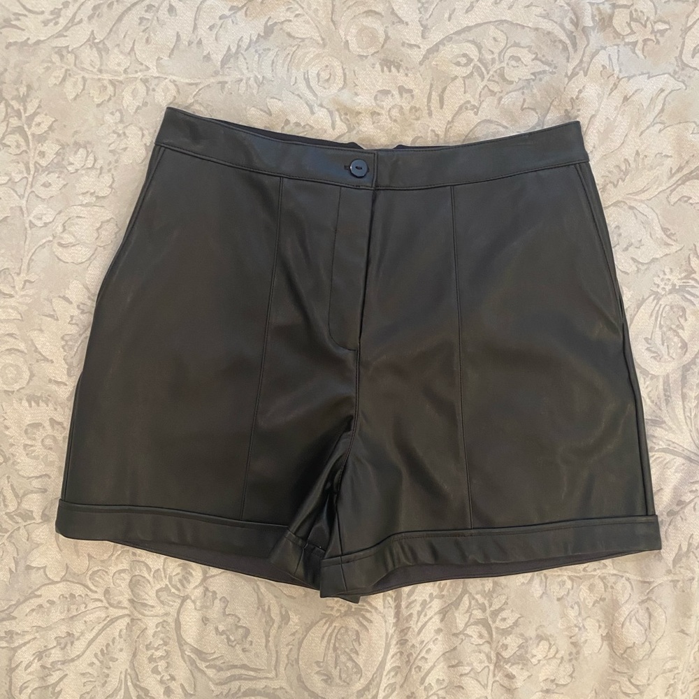 Express faux leather shorts